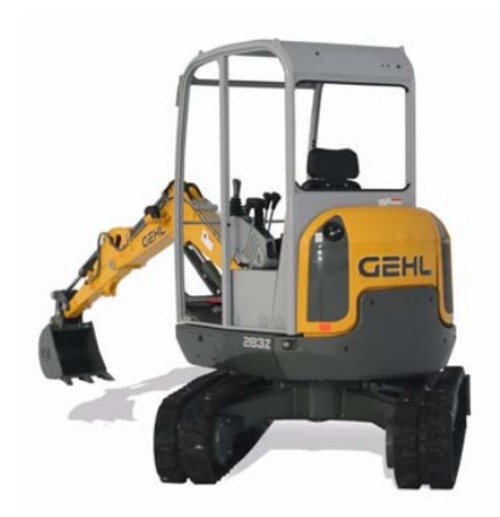 Product picture GEHL 283Z Compact Excavator Parts Manual