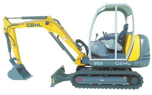 Product picture GEHL 353/373 Compact Excavators Parts Manual