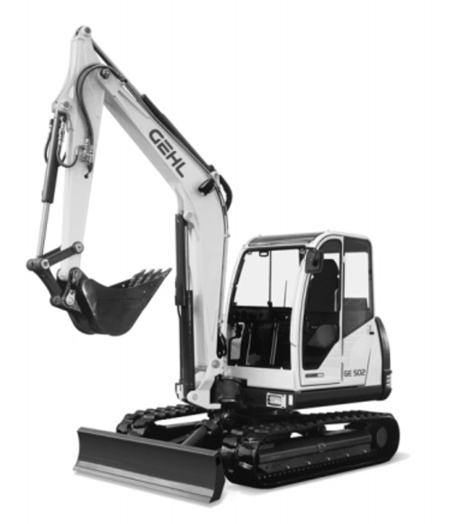 Product picture GEHL 502 Compact Excavator Parts Manual