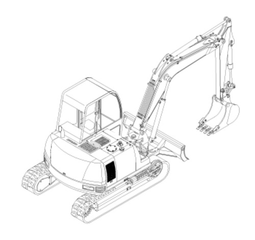 Product picture GEHL 802 Compact Excavator Parts Manual