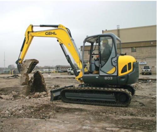 Product picture GEHL 803 Compact Excavator Parts Manual