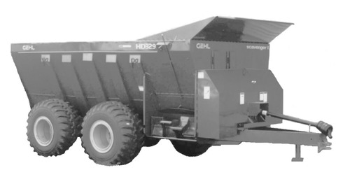 Product picture GEHL Scavenger II 329 Agricultural Spreader & HD329 Industrial Waste Spreader Parts Manual