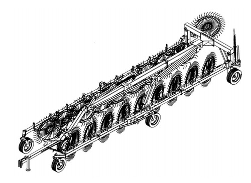 Product picture GEHL 700 Series Finger Wheel V-Rakes Parts Manual